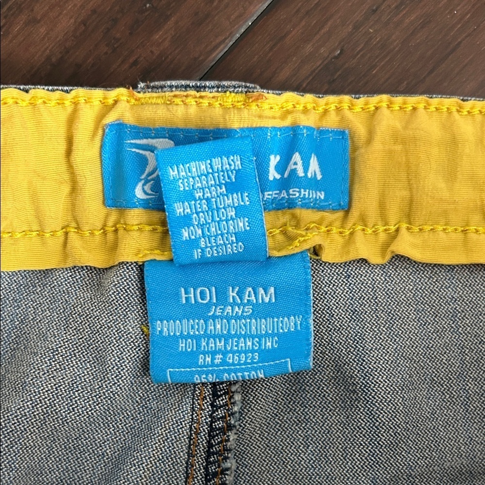 Hoi Kam Blue Cargo Women Jeans 5/6 - Picture 4 of 7